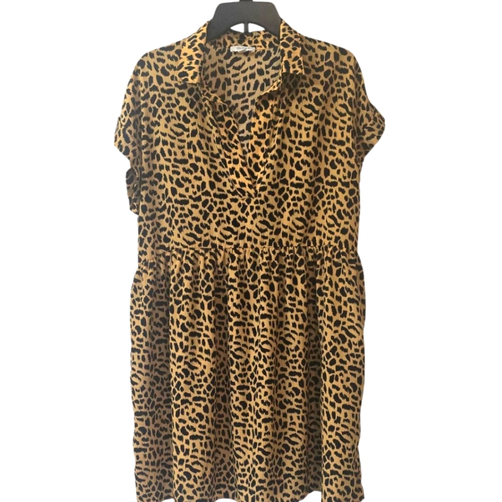 Umgee Leopard Print Dress Size L